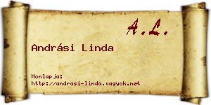 Andrási Linda névjegykártya